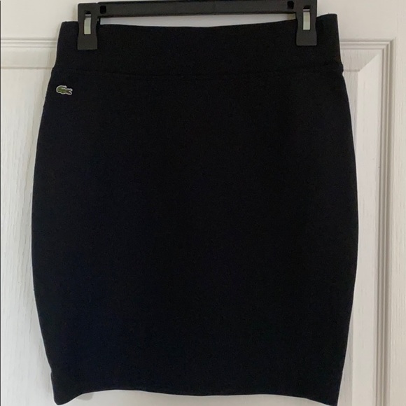 Lacoste Dresses & Skirts - Lacoste black cotton pencil skirt